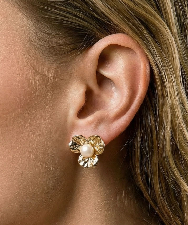 Bloom Pearl Studs