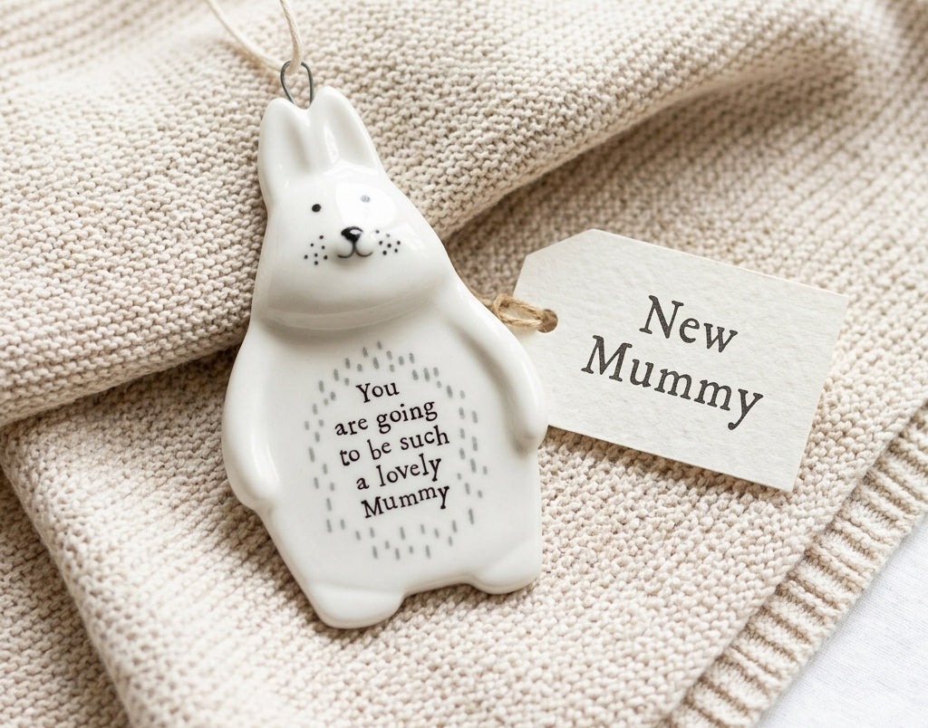 East of India Rabbit Hanger – Going to Be Such A Lovely Mummy