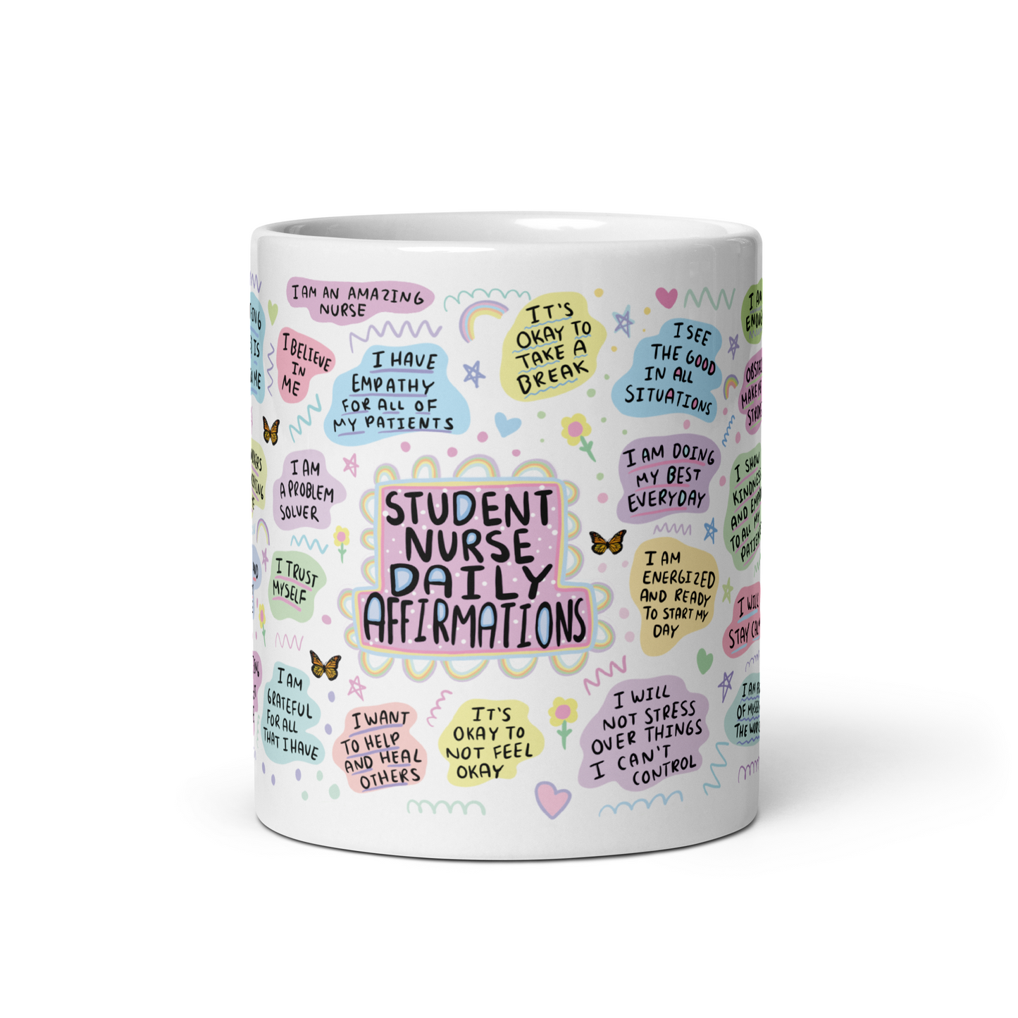 Student Nurse Affirmation Mug – Motivational Coffee Cup for Nursing Students, Encouragement & Study Gift