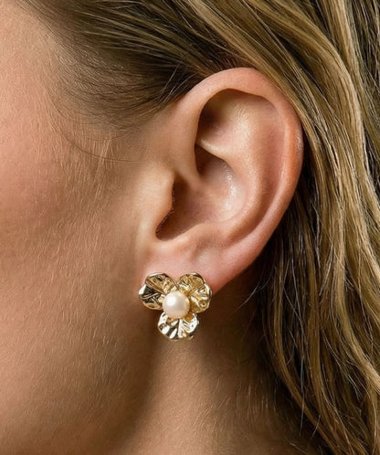 Bloom Pearl Studs
