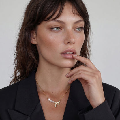 Pearl Bow Dreams Necklace