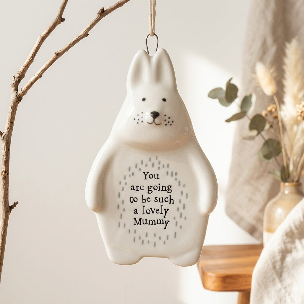 East of India Rabbit Hanger – Going to Be Such A Lovely Mummy