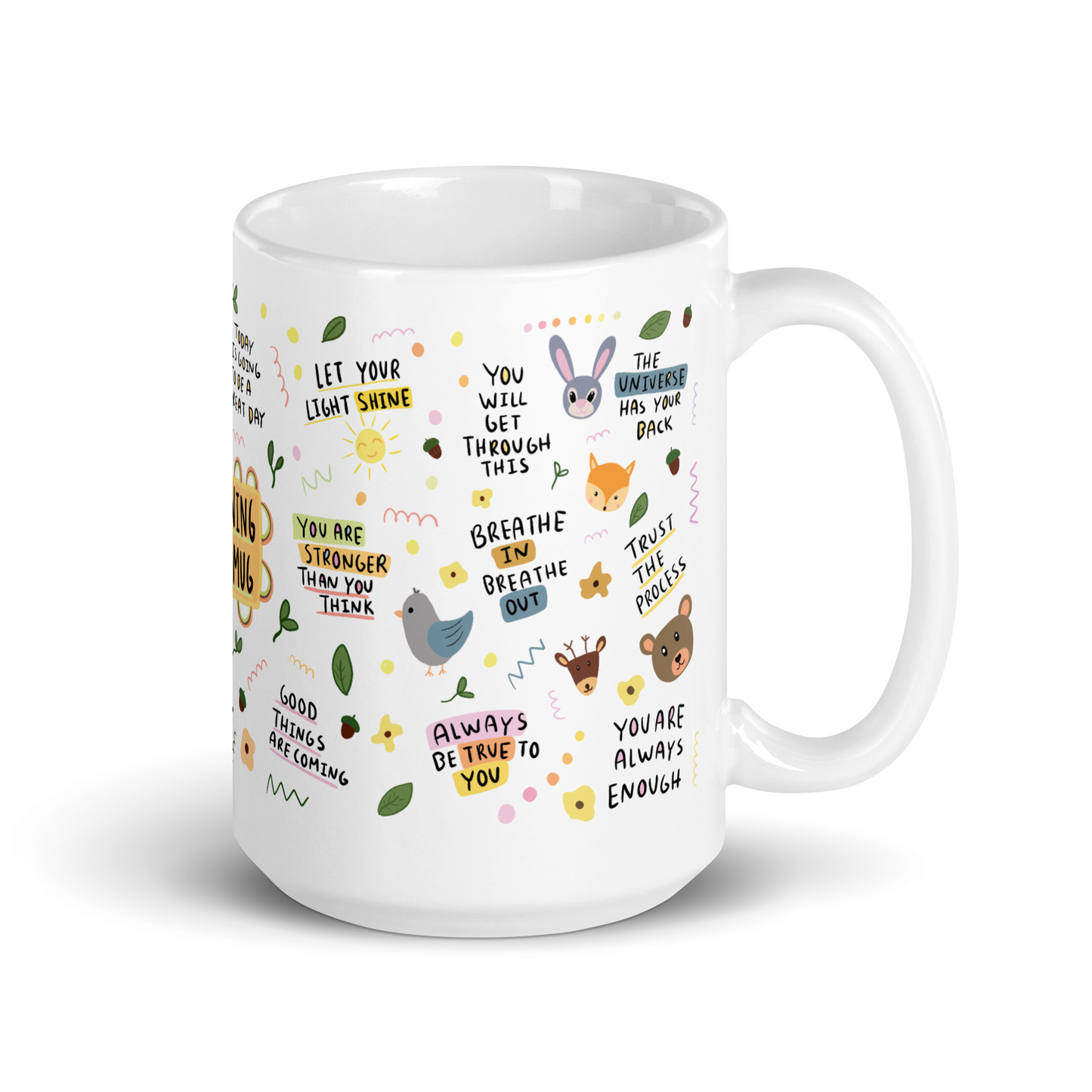 Morning Mindset Mug – Motivational Coffee Cup for Positive Thinking, Daily Affirmation & Productivity Gift