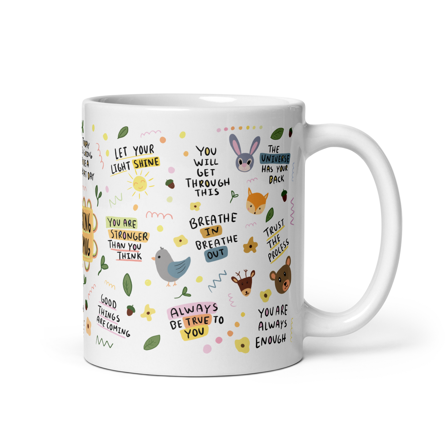 Morning Mindset Mug – Motivational Coffee Cup for Positive Thinking, Daily Affirmation & Productivity Gift