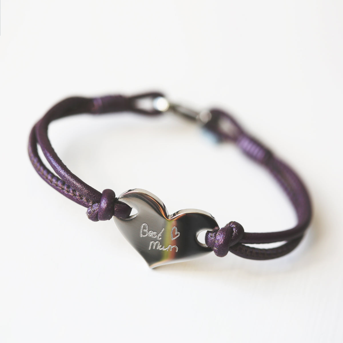 Handwriting Heart Bracelet