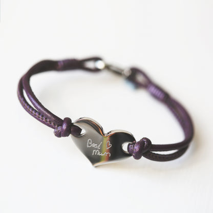 Handwriting Heart Bracelet